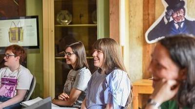 Young people in a classroom